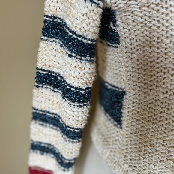 Free People Sailor’s Song Sweater Cropped w/Drawstring Waist Size  XSmall - Picture 9 of 14